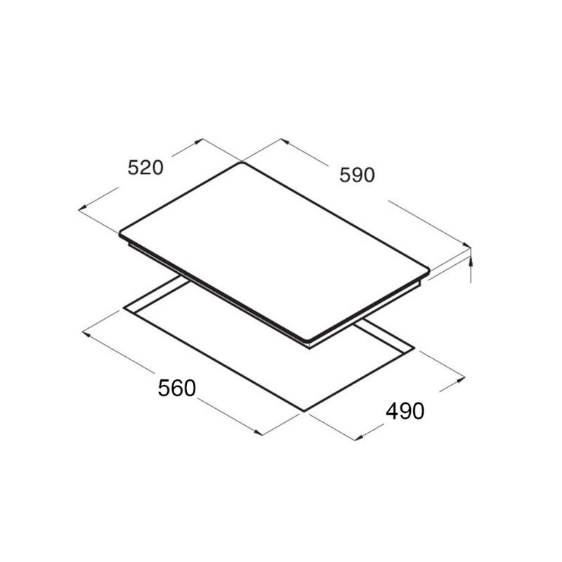 19815 kich thuoc bep tu binova 3 vung nau bi 3388gm lap am