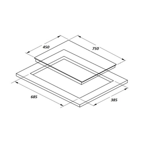 Kích thước bếp ga âm binova BI-282-DH