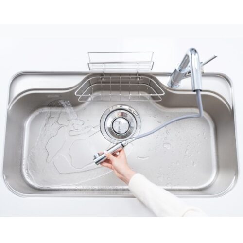 Chậu rửa bát inox 1 hố Konox TARI 9051SR 4 anh thuc te chau rua bat inox 1 ho konox tari 9051sr 1