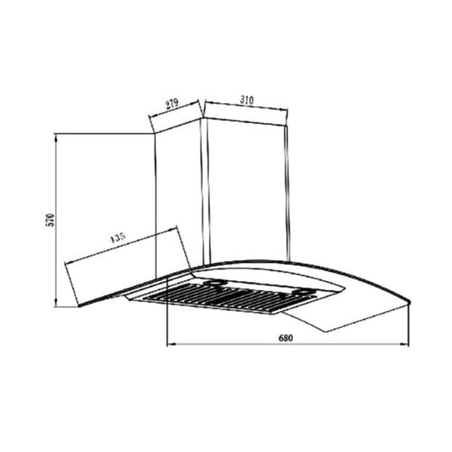 kich thuoc may hut mui ap tuong binova bi 1900gm 1