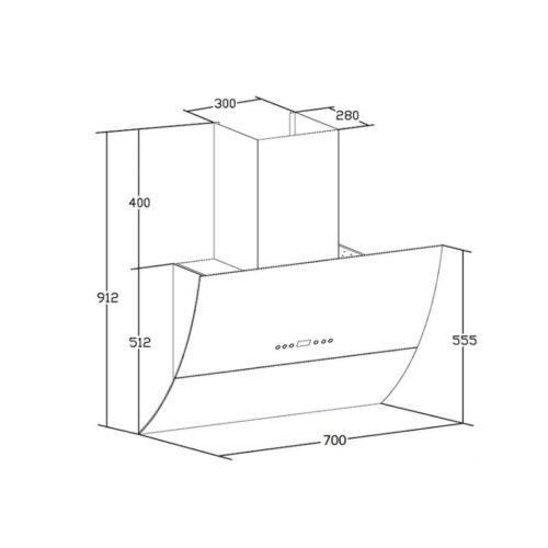 kich thuoc may hut mui ap tuong chefs eh r705e7