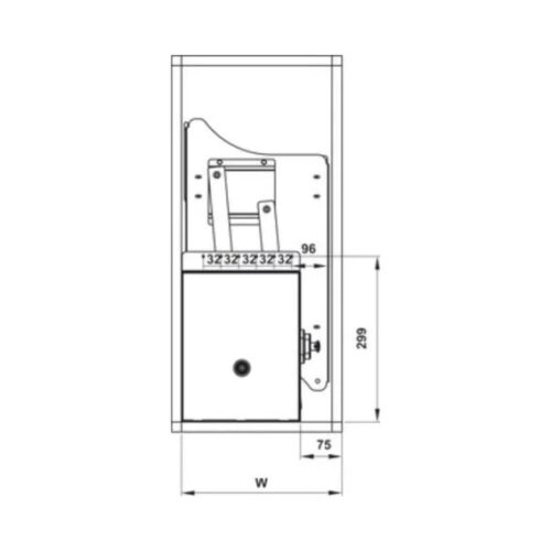Rổ bát đĩa di động lướt dẹt Lento Hafele 504.76.015 Inox 304 3 ro chen dia di dong luot det lento hafele 504 76 015 inox 304