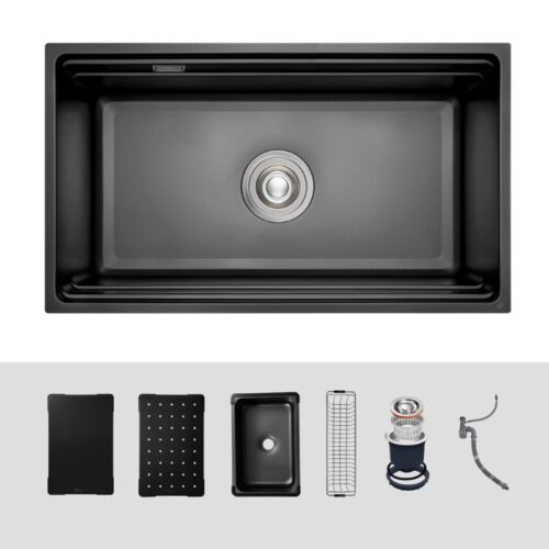 Chậu rửa bát 1 hố Kluger KWU8161FB-S76 Plus 3 Ảnh chậu rửa bát 1 hố Kluger KWU8161FB-S76 Plus