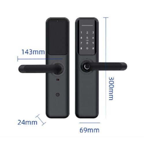 Khóa cửa vân tay Avolock AV-63-Grey 3 Kích thước khóa cửa vân tay Avolock AV-63-Grey