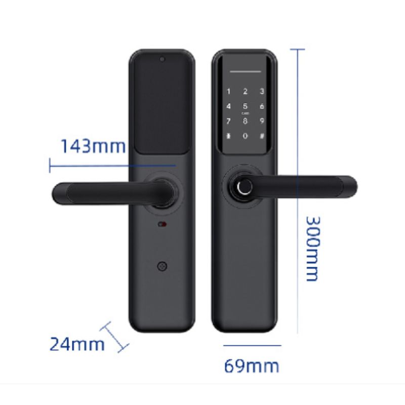 Kích thước khóa cửa vân tay Avolock AV-63-Grey Kích thước khóa cửa vân tay Avolock AV-63-Grey