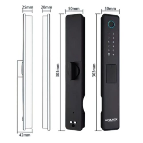 Kích thước khóa cửa thông minh Avolock AN-396-B