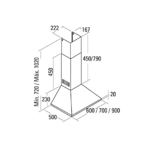 kich thuoc may hut khoi khu mui cata omega 700