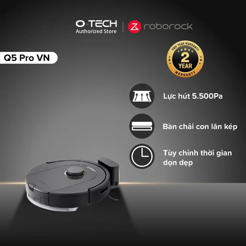Ảnh robot hút bụi lau nhà Roborock Q5 Pro Ảnh robot hút bụi lau nhà Roborock Q5 Pro