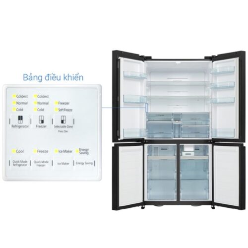 bang dieu khien tu lanh 4 canh inverter 569 lit hitachi wb640pgv1 gck