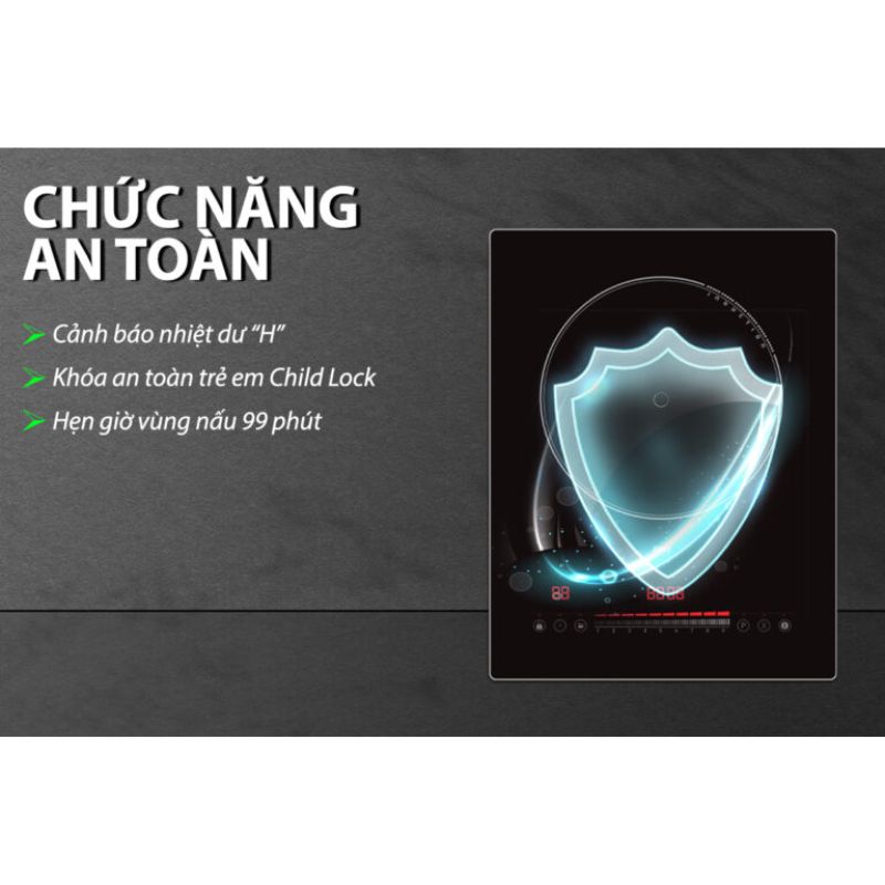 Chức năng bếp từ đơn Lorca TA 1018 PLus Chức năng bếp từ đơn Lorca TA 1018 PLus