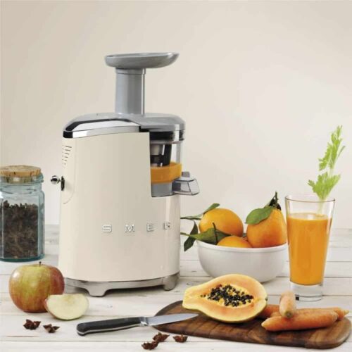 Hình ảnh máy ép chậm trái cây Smeg SJF01CREU Cream