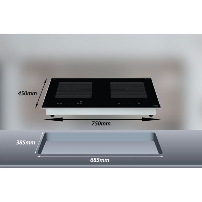 Kích thước bếp từ đôi Lorca LCI 899 Pro lắp âm Kích thước bếp từ đôi Lorca LCI 899 Pro lắp âm