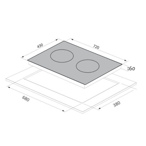 kich thuoc bep tu doi tomate gh duo‐s2i plus ek7 lap am