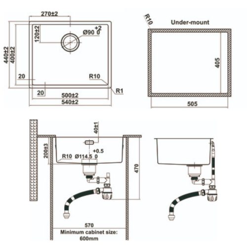 kich thuoc chau rua bat inox 1 ho hafele 567.24.457