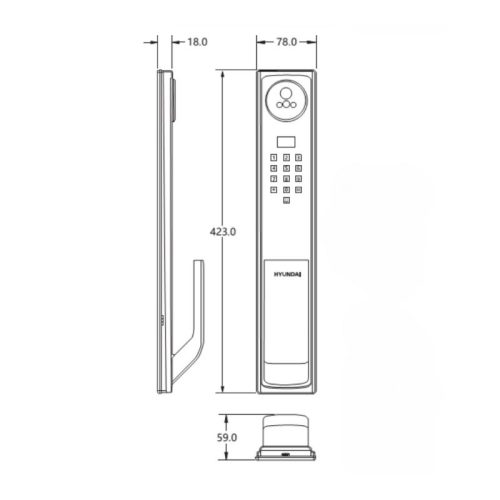kich thuoc khoa dien tu hyundai hy sla911f black 1