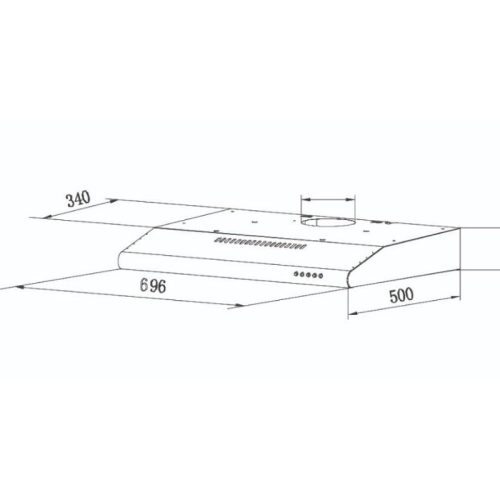 Máy hút mùi âm tủ Tomate TOM 1301B 3 kich thuoc may hut mui am tu tomate tom 1301b