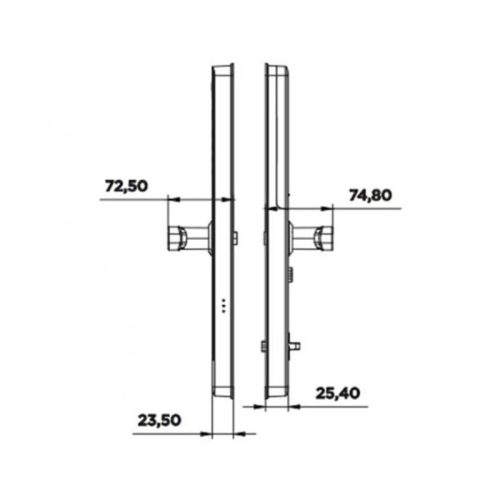 kich thuoc ngang khoa dien tu hyundai hy sl007 rose gold 1