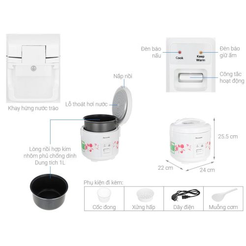 chi tiet noi com dien panasonic sr mvn10frax