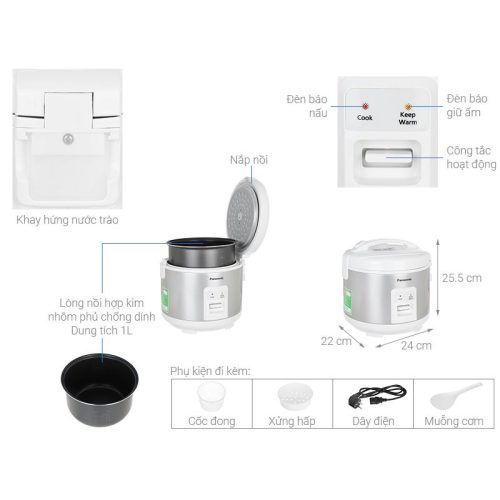 chi tiet noi com dien panasonic sr mvn10lrax