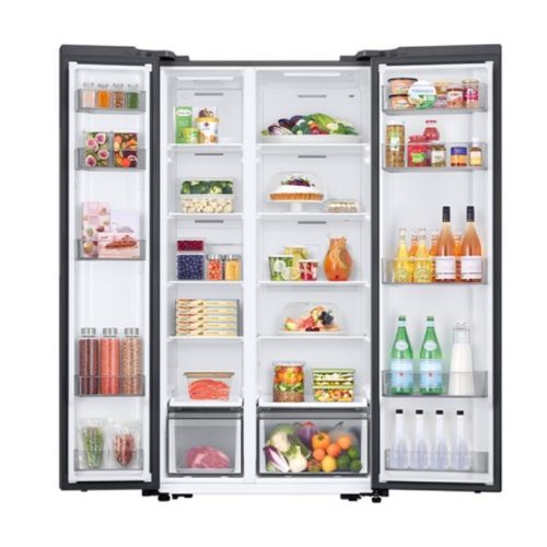 hinh anh tu lanh 2 canh side by side inverter 583 lit samsung rs57dg400em9sv