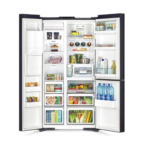 hinh anh tu lanh 3 canh side by side inverter 569 lit hitachi r fm800xaggv9x dia