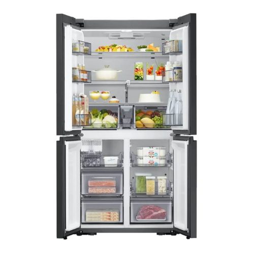 hinh anh tu lanh 4 canh multi door inverter 599 lit samsung rf60a91r177 sv