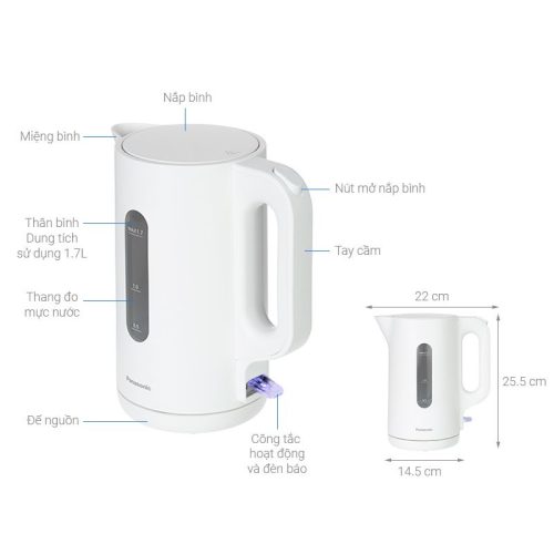 kich thuoc am dun nuoc dien panasonic nc k101wra