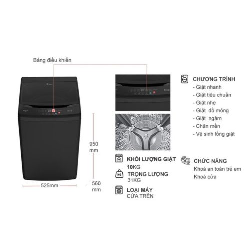 kich thuoc may giat casper 10 kg wt 10nb3 cua tren