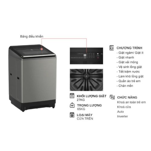 kich thuoc may giat hitachi inverter 25 kg sf 250zfvad ss cua tren