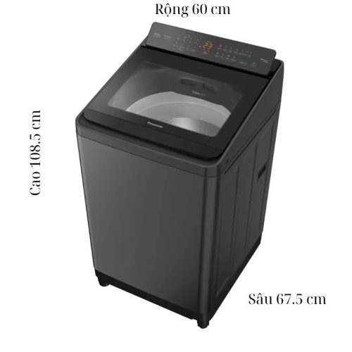 kich thuoc may giat panasonic inverter 12 5 kg na fd125v3bv cua tren