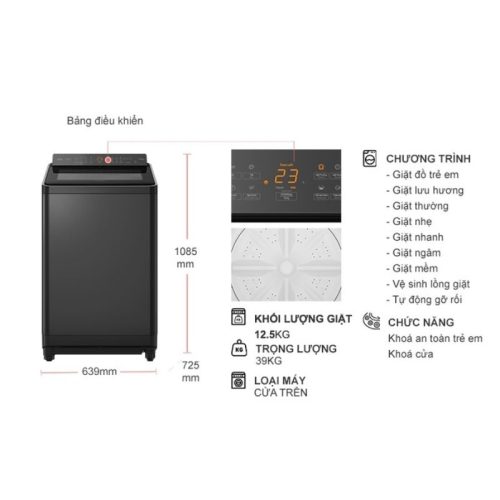 kich thuoc may giat panasonic inverter 12 5 kg na fd125x3bv cua tren