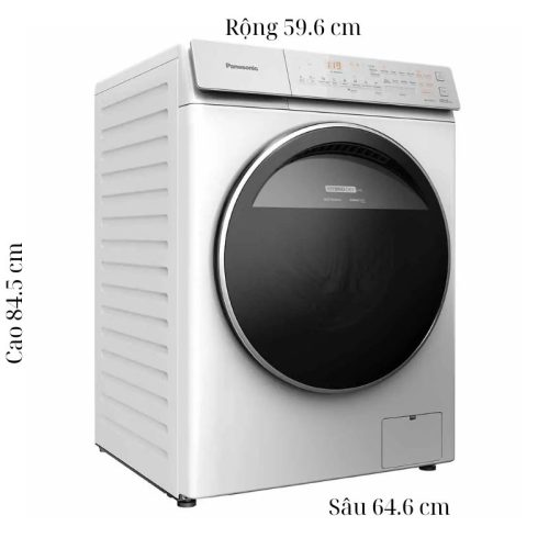 kich thuoc may giat say panasonic inverter giat 10 5 kg say 2 kg na v105fc1wv