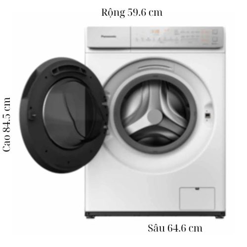 kich thuoc may giat say panasonic inverter giat 9 5 kg say 2 kg na v95fc1wvt