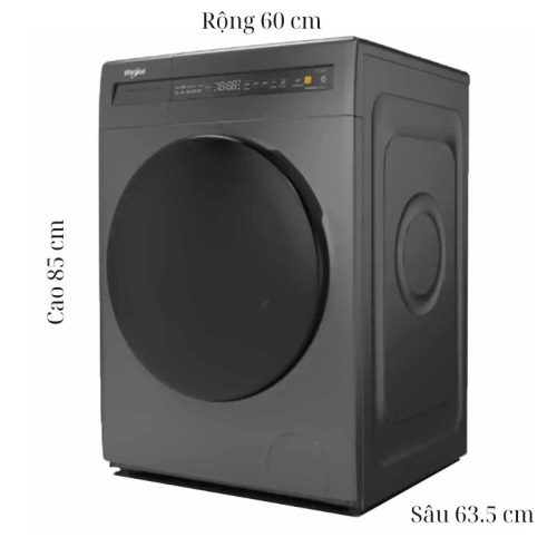 kich thuoc may giat say whirlpool inverter giat 9 5 kg say 7 kg wweb95702fg