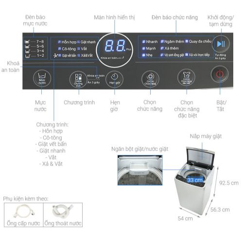 kich thuoc may giat whirlpool 9 5 kg vwvc9502fs cua tren