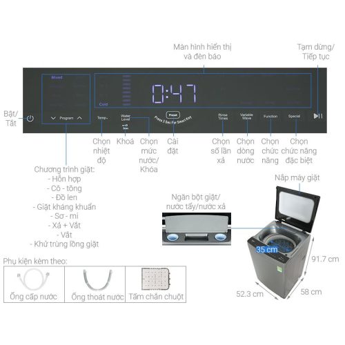 kich thuoc may giat whirlpool inverter 10 kg vwiid1002fg cua tren