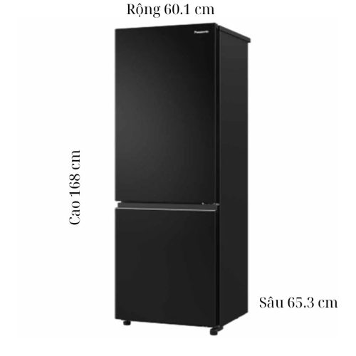 kich thuoc tu lanh 2 canh inverter 300 lit panasonic nr bv331bpkv