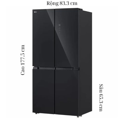 kich thuoc tu lanh 4 canh multi door inverter 474 lit lg lfb47blg