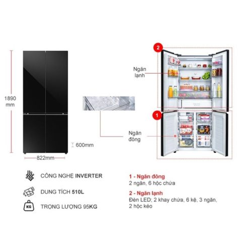 kich thuoc tu lanh 4 canh multi door inverter 510 lit panasonic nr x561bk vn