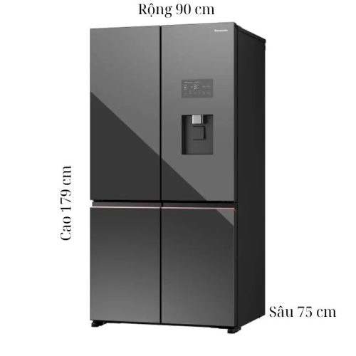 kich thuoc tu lanh 4 canh multi door inverter 621 lit prime edition panasonic nr xy680yhhv