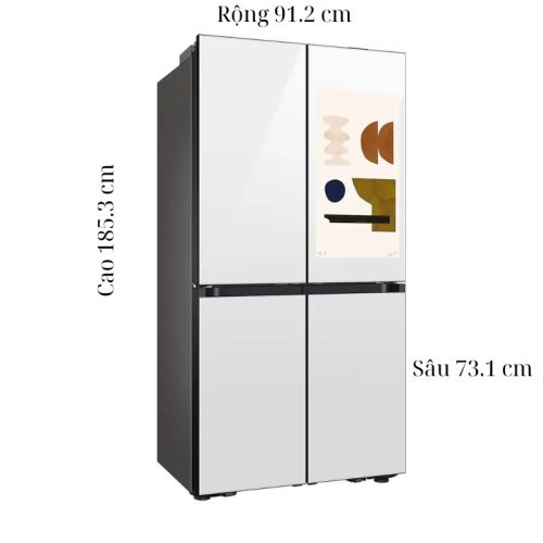 kich thuoc tu lanh 4 canh multi door inverter 636 lit samsung rf65db990012sv