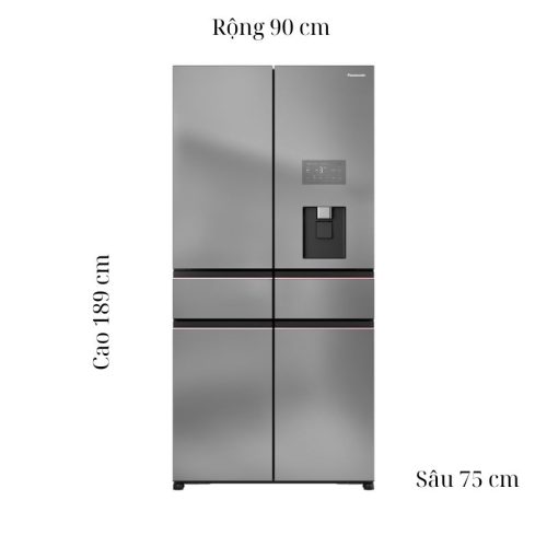 kich thuoc tu lanh 6 canh multi door inverter 650 lit prime edition panasonic nr wy720zhhv