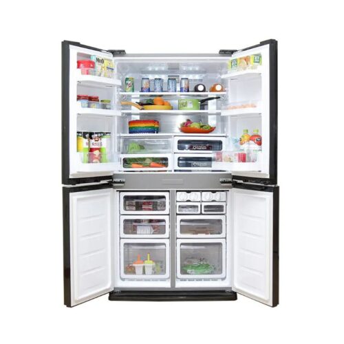 anh tu lanh 2 canh side by side inverter 678 lit sharp sj fx688vg bk