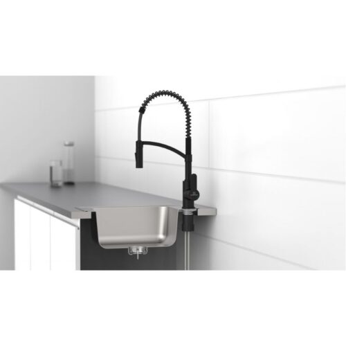 Vòi rửa bát Wasserwerk WK 3 Black with spiral spring 700556 màu đen 4 anh voi rua bat wasserwerk wk 3 black with spiral spring 700556 mau den