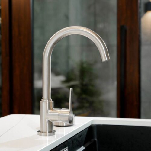 Vòi rửa bát Wasserwerk WK 5 Stainless steel look 700505 2 anh voi rua bat wasserwerk wk 5 stainless steel look 700505 1