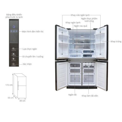 thong so tu lanh 4 canh 556 lit sharp sj fx630v st