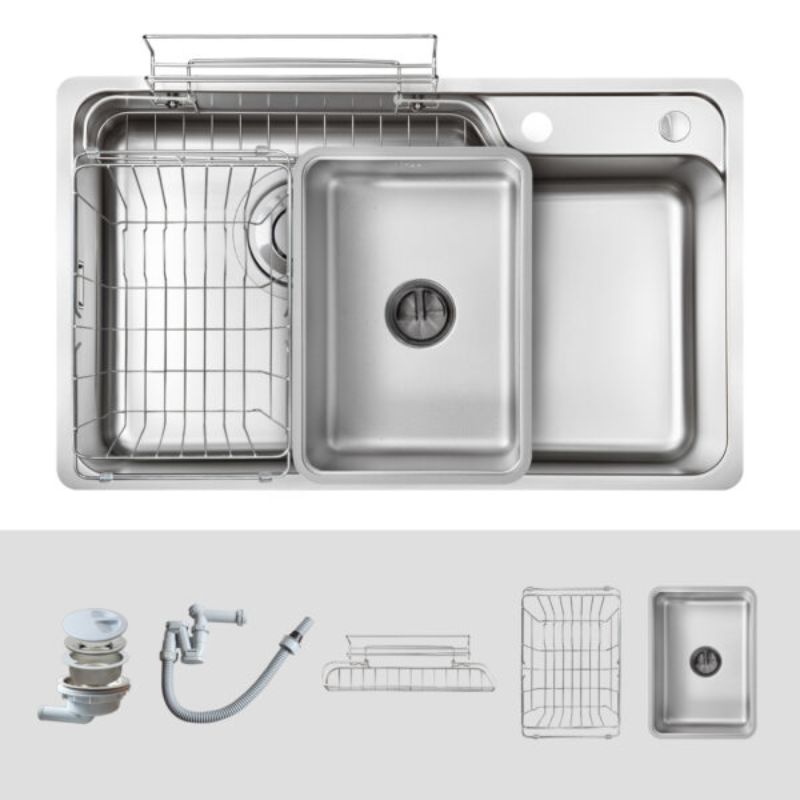 Phụ kiện chậu rửa bát Kluger KH8048SL Plus Phụ kiện chậu rửa bát Kluger KH8048SL Plus