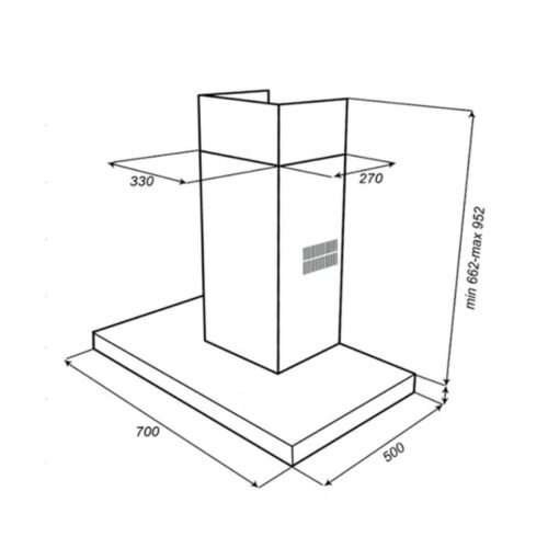 Máy hút mùi âm tủ Spelier SP 109 AT PRO 4 Kích thước máy hút mùi âm tủ Spelier SP 109 AT PRO