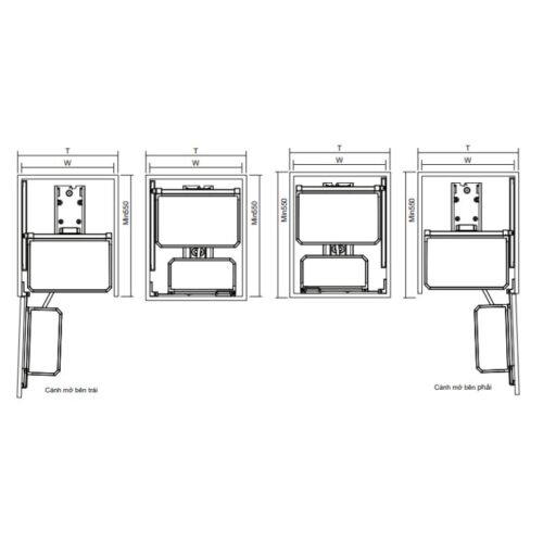Tủ đồ khô cánh mở mini GrandX Titanium XPR.2450T 3 kich thuoc tu do kho canh mo mini grandx titanium xpr 245t