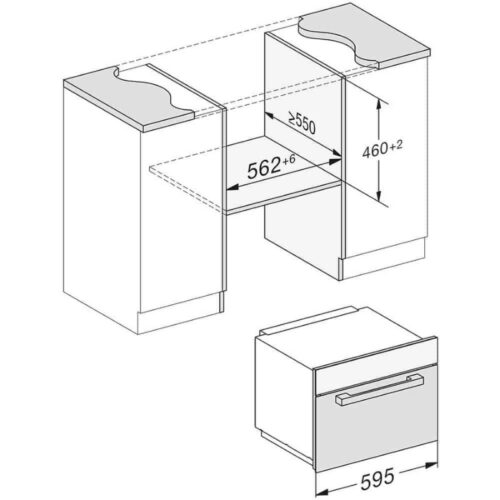 Lò vi sóng kèm nướng Miele M 7244 TC OBSW 4 lap ban lo vi song kem nuong miele m 7244 tc obsw